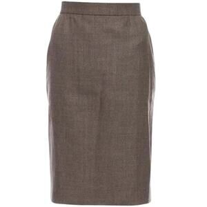 Givenchy Vintage Brown Knee-Length Skirt, S/US4/FR36